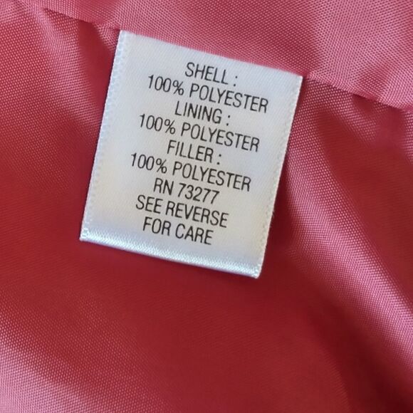 Buffalo Plaid Puffy Vest Quilted Red Pockets Cinched Medium Outdoors Academia - Picture 12 of 16